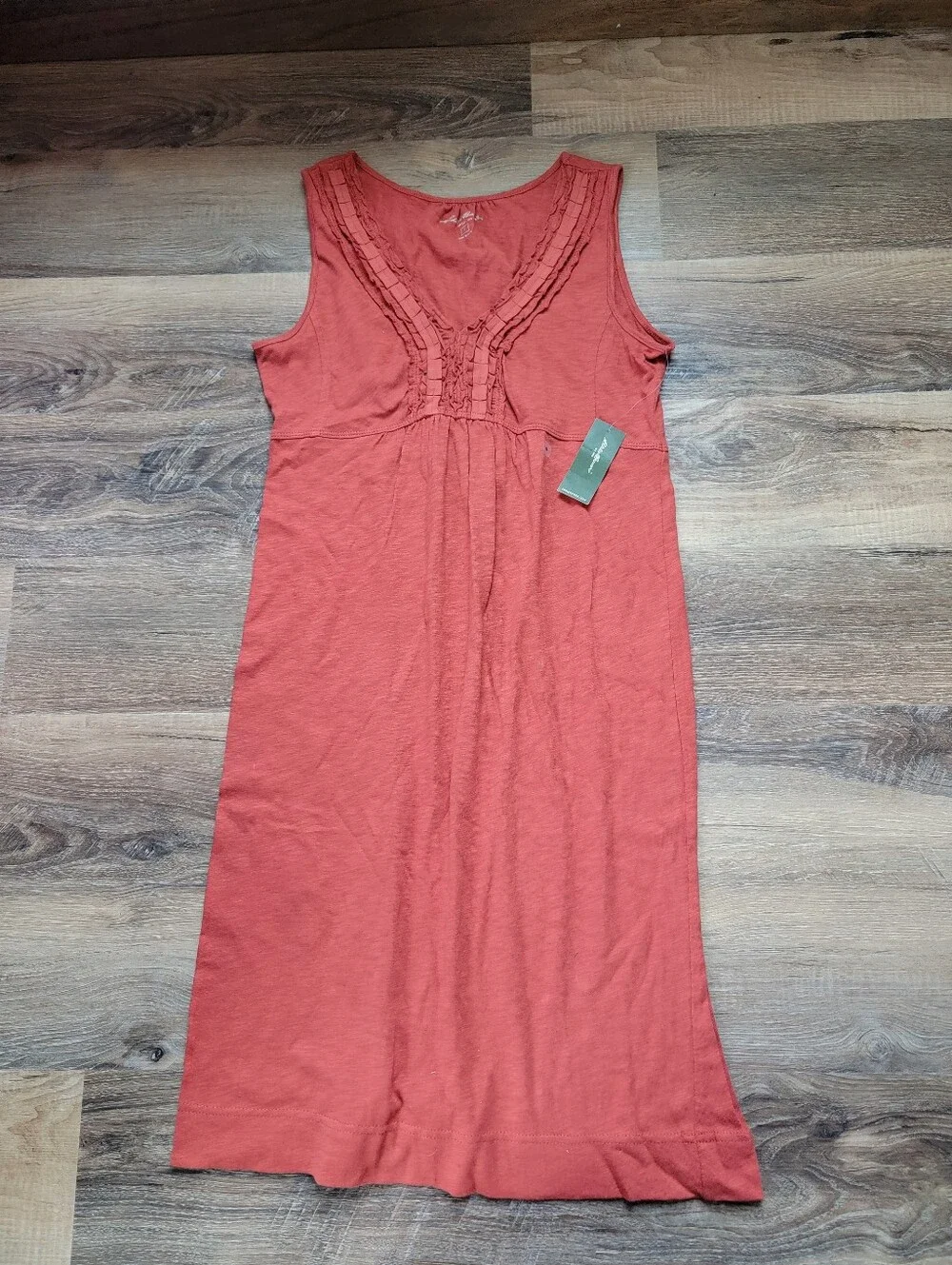 🍁 NWT Eddie Bauer Burnt Orange Cotton Dress Small